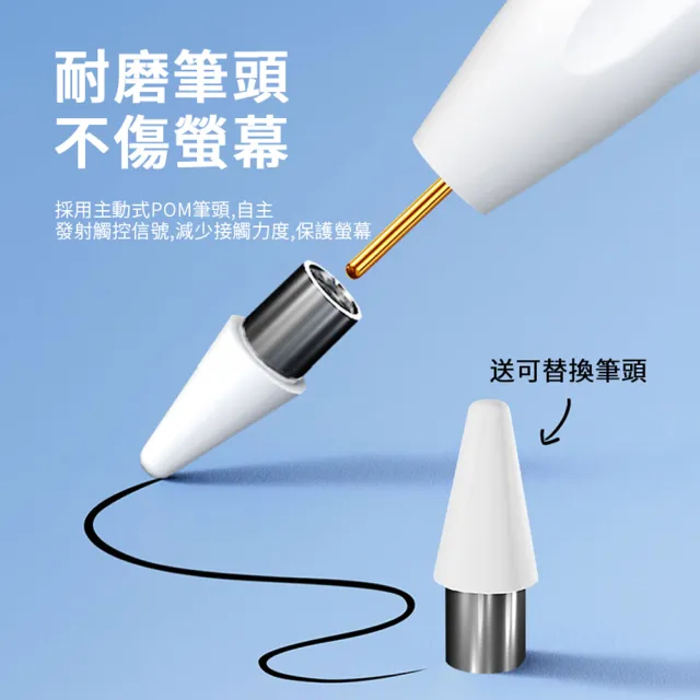 【ANTIAN】Apple pencil磁吸觸控筆(蘋果/安卓通用)