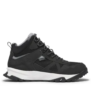 【Timberland】男款黑色Lincoln Peak防水皮革運動靴(A2DZ2015)
