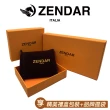【ZENDAR】頂級NAPPA小牛皮十字紋拉鍊長夾 馬蒂娜系列(粉紅色 贈禮盒提袋)
