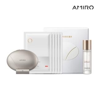 【AMIRO】S2 黃金點陣美容儀(贈 S2 護膚禮盒-內含精華凝露80ml+緊緻抗皺面膜5片 禮物 情人節 抗老)