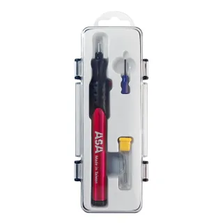 【ASA】日本馬達電池式電刻筆-紅(台灣製/電動雕刻筆/刻字機/電磨機/刻磨機/刻字筆)