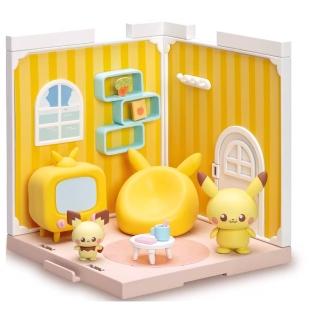 【TAKARA TOMY】POKEMON 精靈寶可夢 Pokepeace House 寶可夢娃娃屋 客廳 皮卡丘+皮丘