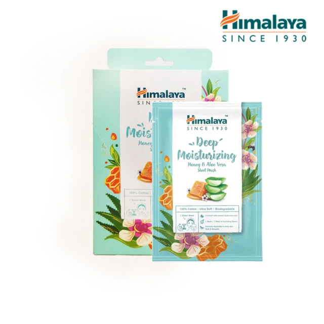 【Himalaya 喜馬拉雅】蜂蜜蘆薈保濕面膜30ml(10片)