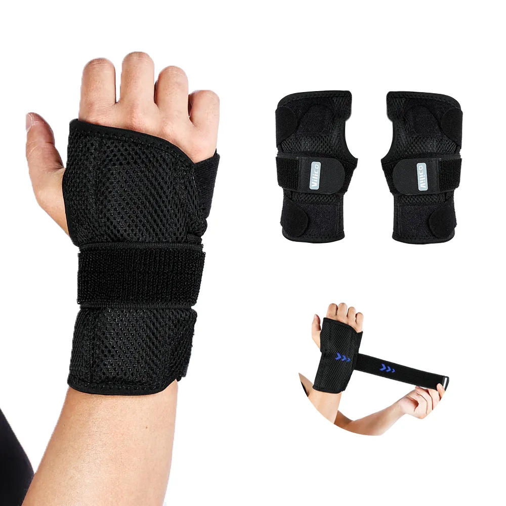 【AOAO】加強型鋁板支撐拇指套入式護腕 單入 固定護腕帶 手腕加壓護具 防扭傷護腕(AB095)
