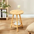 【樂嫚妮】簡約雙層小圓桌-39cm 小桌子 和室桌(矮桌 圓桌 高腳邊桌 茶几桌)