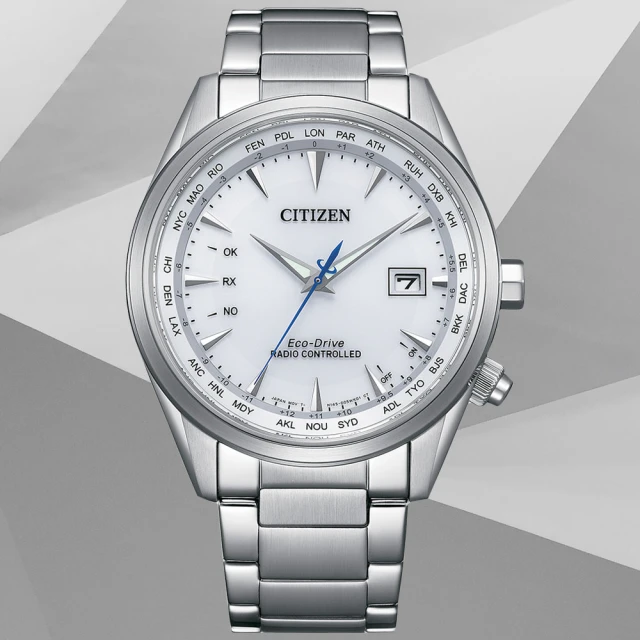 CITIZEN 星辰 亞洲限定款 光動能萬年曆電波手錶(AT