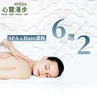 【AVEDA心靈漫步SPA】AVEDA心靈漫步SPA、Hair課程 - 六選二(台北台中皆有店點)