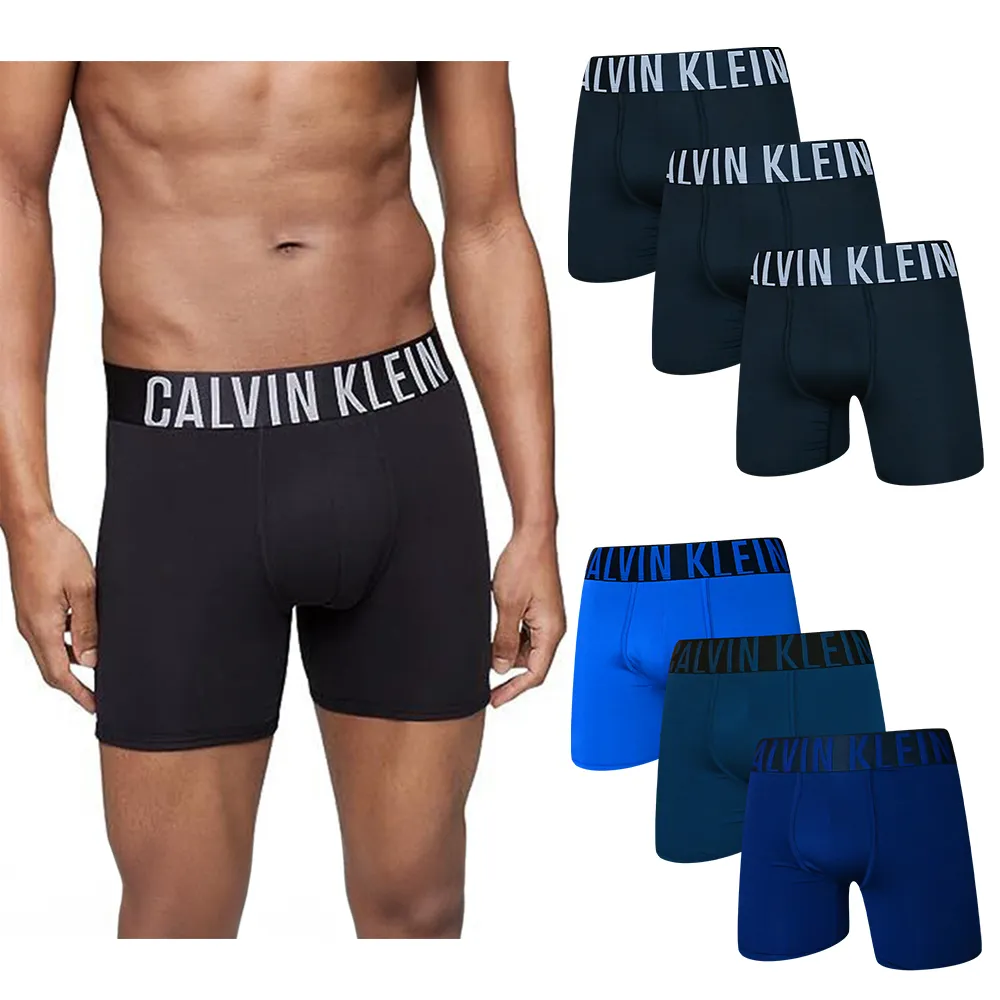 【Calvin Klein 凱文克萊】三入組Intense Power超細纖維 四角褲/平口褲/CK內褲/Lacoste內褲(多款任選)