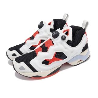 【REEBOK】休閒鞋 Instapump Fury 95 男鞋 女鞋 白 紅 多色拼接 輕量 充氣式 無鞋帶 運動鞋(100074872)