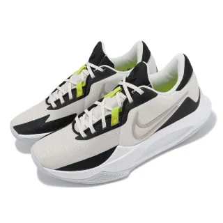 【NIKE 耐吉】籃球鞋 Precision VI 米白 黑 男鞋 低筒 實戰 運動鞋(DD9535-004)