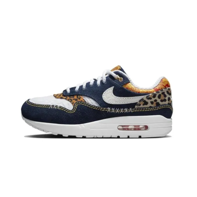 NIKE 耐吉】Nike Air Max 1 PRM Denim Leopard 丹寧藍豹紋男鞋運動鞋