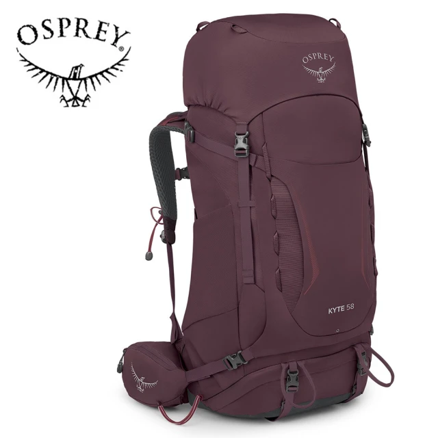 OspreyOsprey Kyte 58 輕量登山背包 附背包防水套 女款 接骨木莓紫(健行背包 徙步旅行 登山後背包)