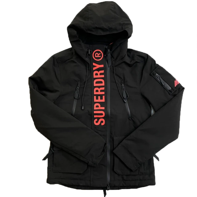 Superdry 女外套 冬季新款 鋪棉 防水拉鍊 superdry 連帽 外套 雙拉鍊 防風外套 平輸品(防風外套)