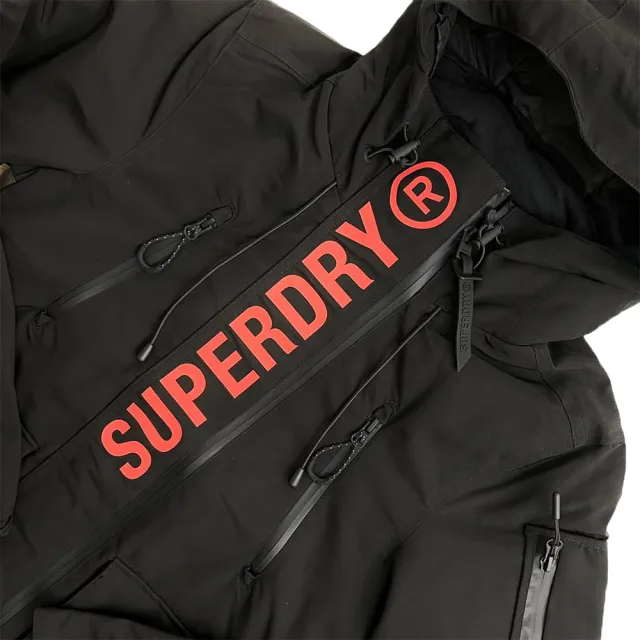 【Superdry】女外套  冬季新款 鋪棉 防水拉鍊 superdry 連帽 外套 雙拉鍊 防風外套 平輸品(防風外套9304)