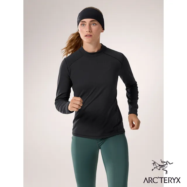 【Arcteryx 始祖鳥官方直營】女 Motus 長袖圓領衫(黑)