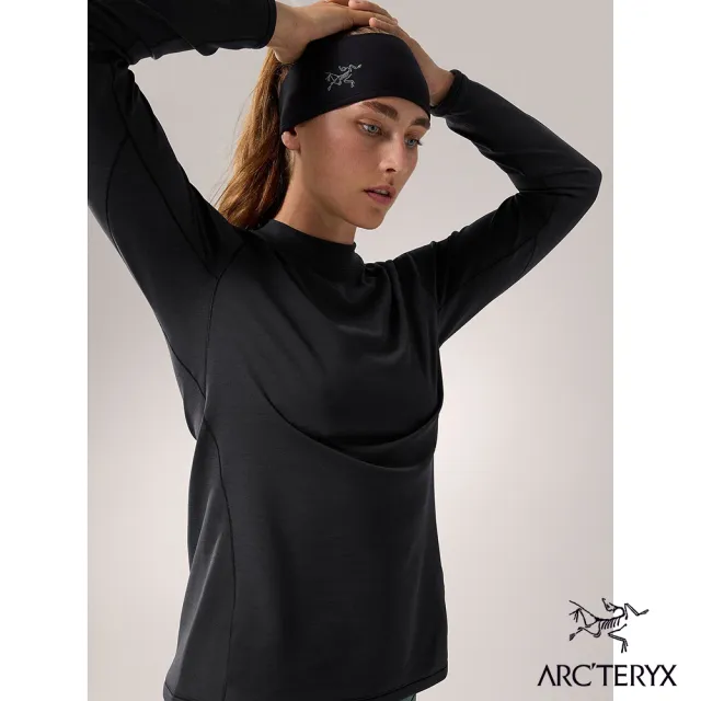 【Arcteryx 始祖鳥官方直營】女 Motus 長袖圓領衫(黑)