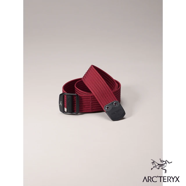 【Arcteryx 始祖鳥】LOGO 尼龍腰帶(波爾多紅)