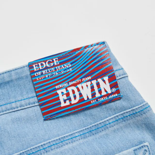 【EDWIN】男裝 加大碼 JERSEYS迦績 急速窄管小直筒牛仔褲(拔淺藍)