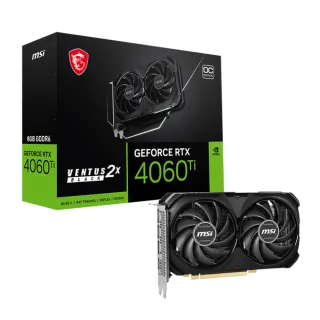 【MSI 微星】RTX 4060 Ti VENTUS 2X BLACK 8G OC 顯示卡+松聖 DUKE BR650W 電源供應器