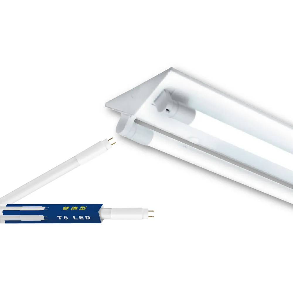 【DanceLight 舞光】單入組 T5 LED 2尺 單管 山形燈具 山型燈具(白光/黃光)