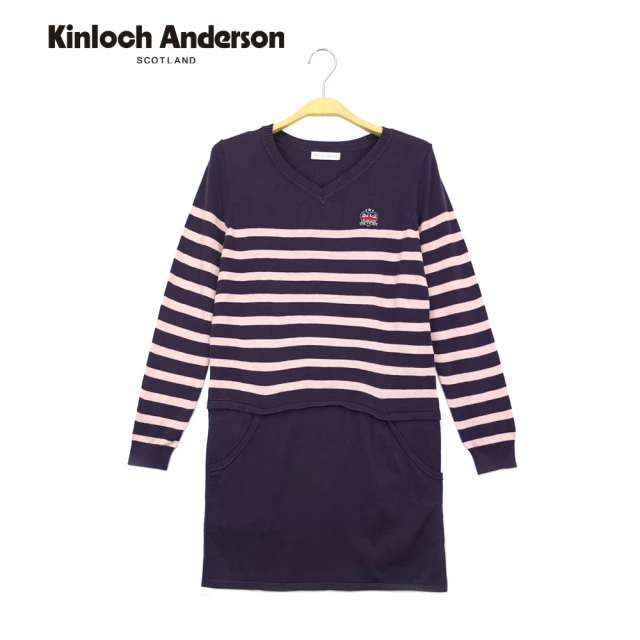 Kinloch AndersonKinloch Anderson 粉條長版針織長袖上衣 金安德森女裝(KA0669006 粉條)