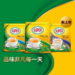 【Super】三合一即溶奶茶 4入組(3種口味任選 原味/減糖/皇家伯爵)