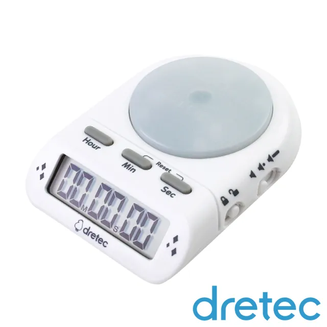 DRETEC】時間管理學習計時器-99時59分59秒-白色(T-186NWTKO) - momo