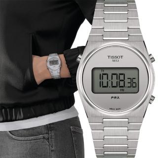 【TISSOT 天梭 官方授權】PRX Digital 數位石英手錶-35mm 母親節 禮物 送禮(T1372631103000)