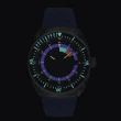 【TISSOT 天梭】官方授權 Sideral S系列 70年代鍛造碳機械手錶-藍 送行動電源(T1454079705701)