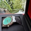 【TISSOT 天梭】官方授權 PRX 薄荷綠色石英款手錶 手錶 送行動電源(T137.410.11.091.01)