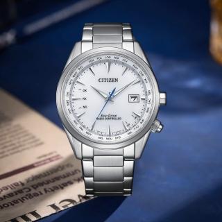 【CITIZEN 星辰】GENTS 萬年曆 Eco-Drive光動能電波對時 腕錶 手錶 禮物(CB0270-87A)