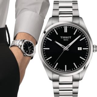 【TISSOT 天梭】官方授權 PR 100 簡約時尚男錶 手錶 _(T1504101105100/黑40mm)