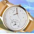 【ALBA】雅柏手錶 必推兩地時間玫瑰金皮帶男錶/AZ9008X1(保固二年)