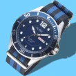 【ALBA】雅柏手錶 運動家百米防水藍色迷彩男錶/AV3523X1(保固二年)