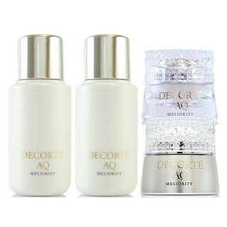 【COSME DECORTE 黛珂】AQ完美精質極燦全能露50ml+全能乳50ml+晶粹霜2ml+眼霜2ml(專櫃公司貨)