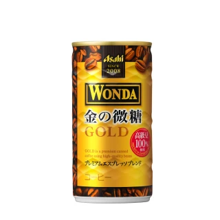 【ASAHI 朝日】WONDA金的微糖咖啡182mlx30入/箱