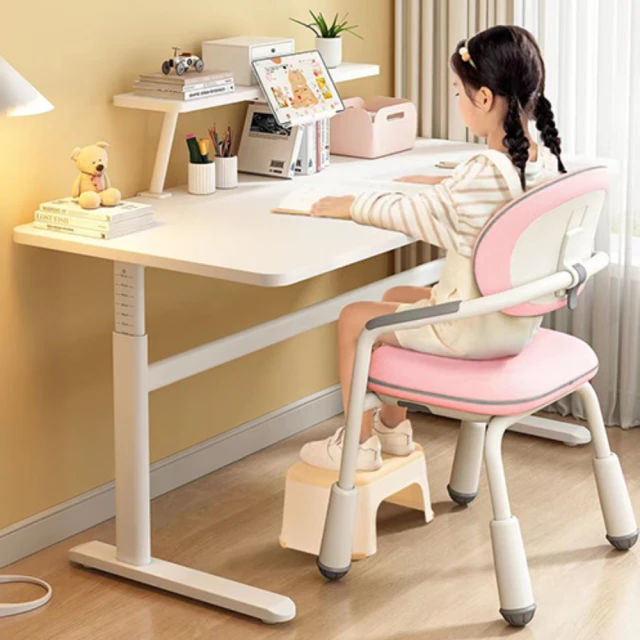 YOKA佑客家具 可調成長兒童桌椅組-100cm(升降桌椅 學習書桌椅 成長桌椅)