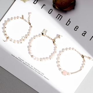 【TWINKLE】手鍊/手環 天然石飾品 草莓晶淡水珍珠串珠手鍊/手環#TW0105(3款 現貨)
