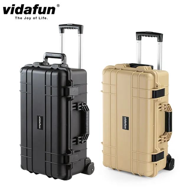 【Vidafun】V22 防水耐撞提把拉桿收納氣密箱 登機箱(加贈四包乾燥劑+原廠行李束帶)