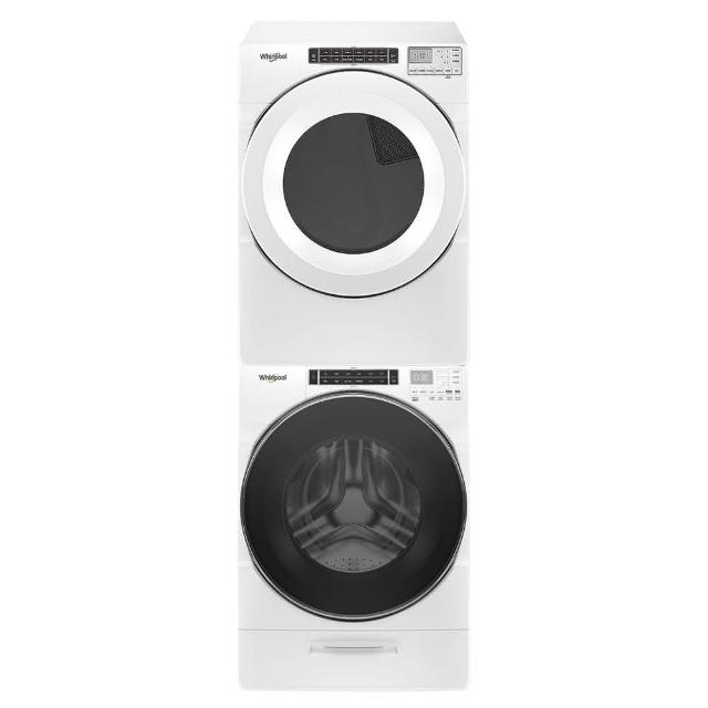 【Whirlpool 惠而浦】17公斤 Load & Go蒸氣洗變頻滾筒洗衣機+15公斤電力型滾筒乾衣機(8TWFW8620HW+8TWED562