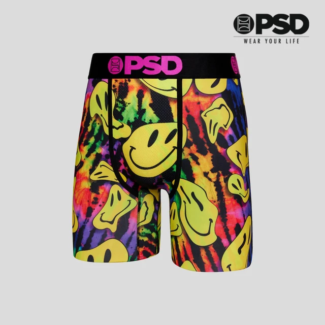 PSD UnderwearPSD Underwear RECREATION- 平口四角褲-快樂旅程-黑色