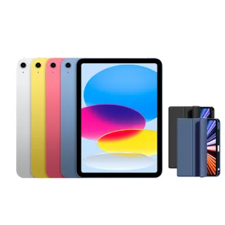 【Apple】2022 iPad 10 10.9吋/5G/256G(智慧筆槽皮套組)