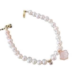 【海藍樂木珠寶 La Morongo Jewelry】輕奢天然淡水巴洛克異形珍珠手鍊(手鍊 氣質 巴洛克 輕奢)