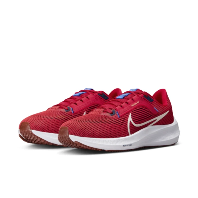 NIKE 耐吉NIKE 耐吉 AIR ZOOM PEGASUS 40 慢跑鞋 男 運動鞋 緩震 小飛馬 紅(DV3853-600 ∞)