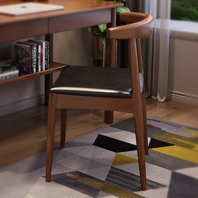 UVstar 優品星球 實木成長椅 大牛角椅 A311(椅子 書桌椅 餐椅 木頭椅子 實木椅 化妝椅)