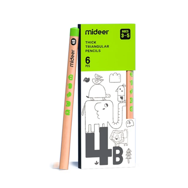 MiDeer 兒童專用三角鉛筆－4B