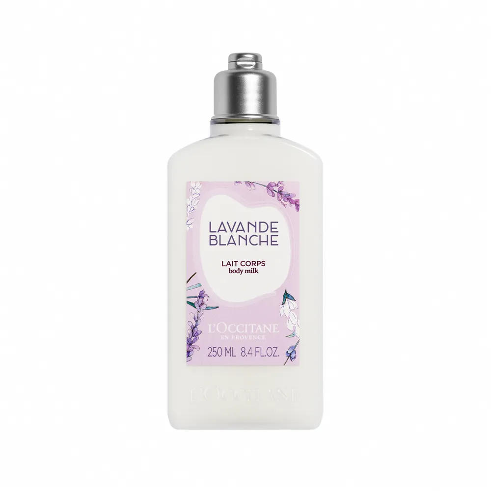 【L’Occitane歐舒丹】白薰衣草美體乳/身體乳250ml(身體保養)