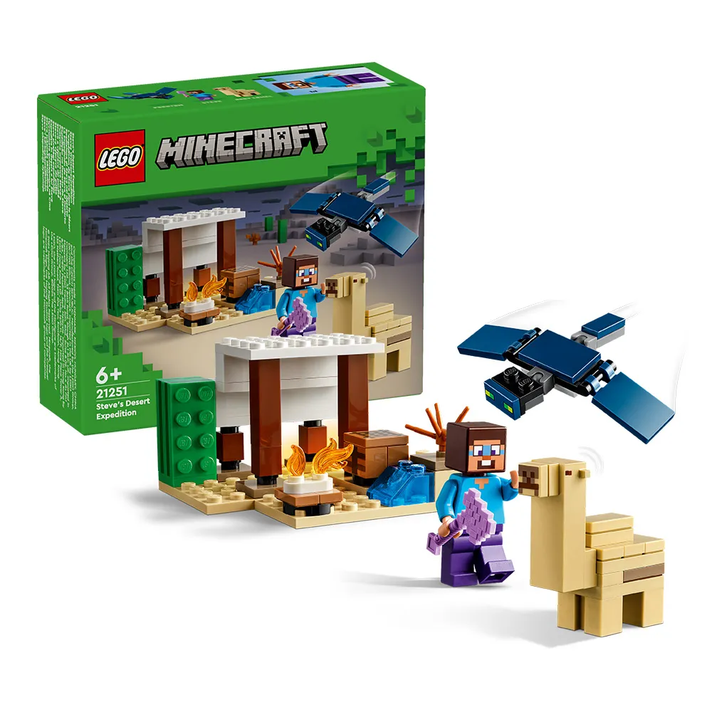 【LEGO 樂高】Minecraft 21251 史蒂夫的沙漠探險(Steve’s Desert Expedition 麥塊)