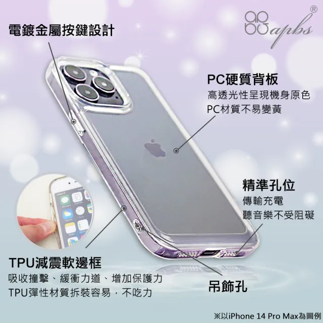 【apbs】三麗鷗  iPhone全系列機型 防震雙料水晶彩鑽手機殼(午茶大耳狗)