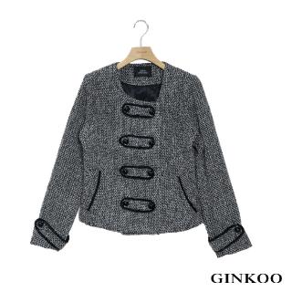 【GINKOO 俊克】雙釦短版外套